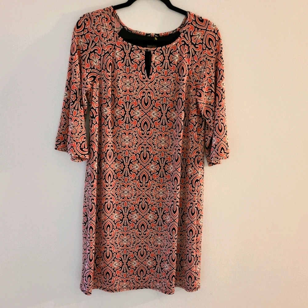 LAUNDRY by Shelli Segal dress, jersey , 3/4 sleeve